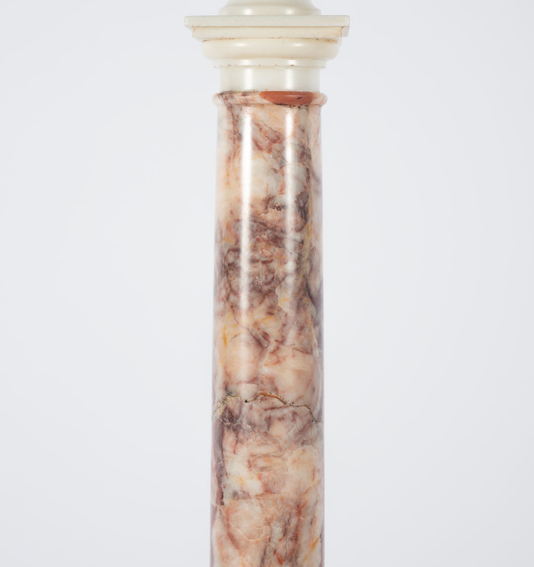 Neoclassicist column in porphyry and alabaster, Italy, 19th - 20th centuries - Image 3 of 4