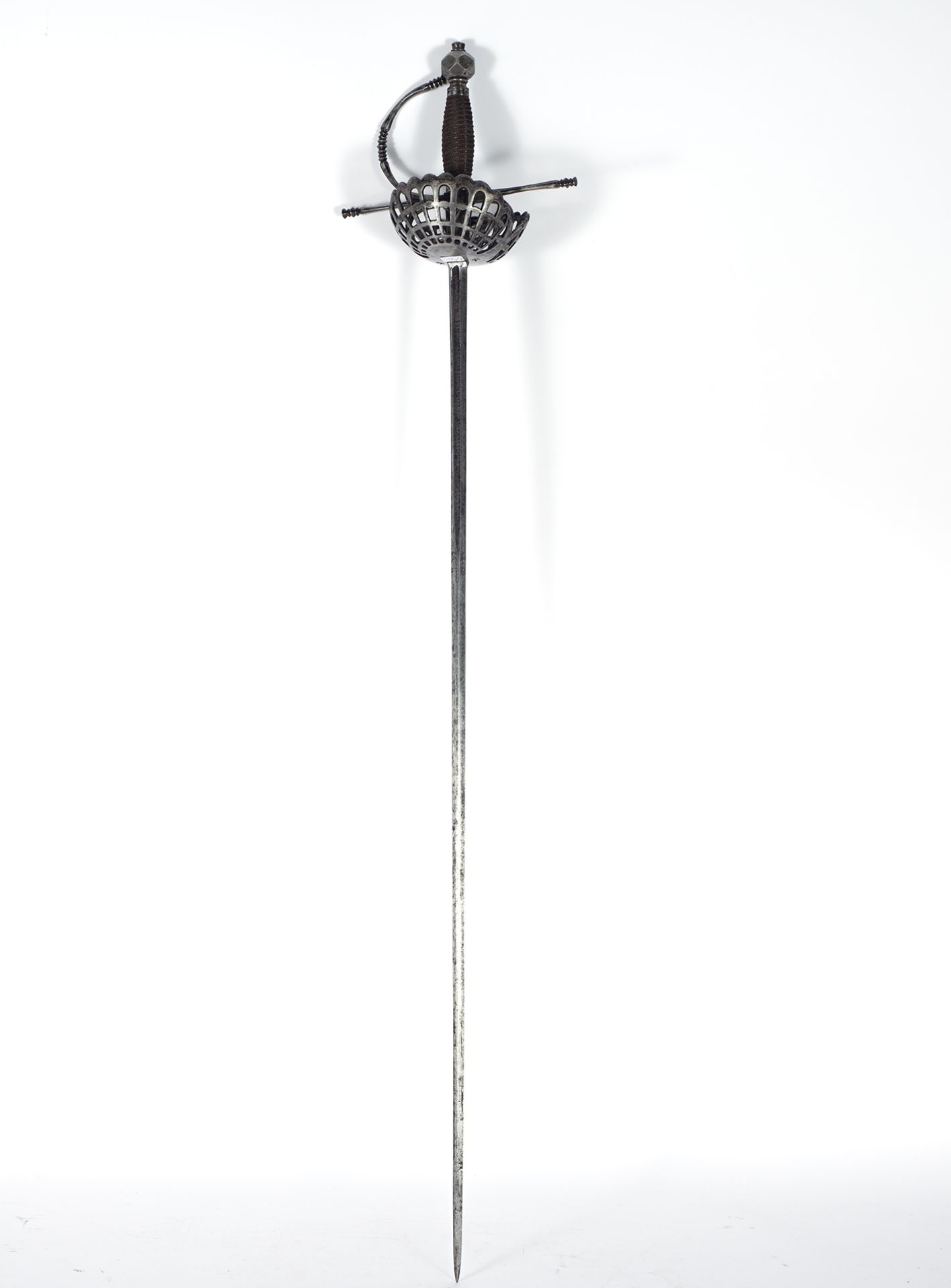 Spanish Toledo cup sword by Antonio Ruiz Toledo, 17th century