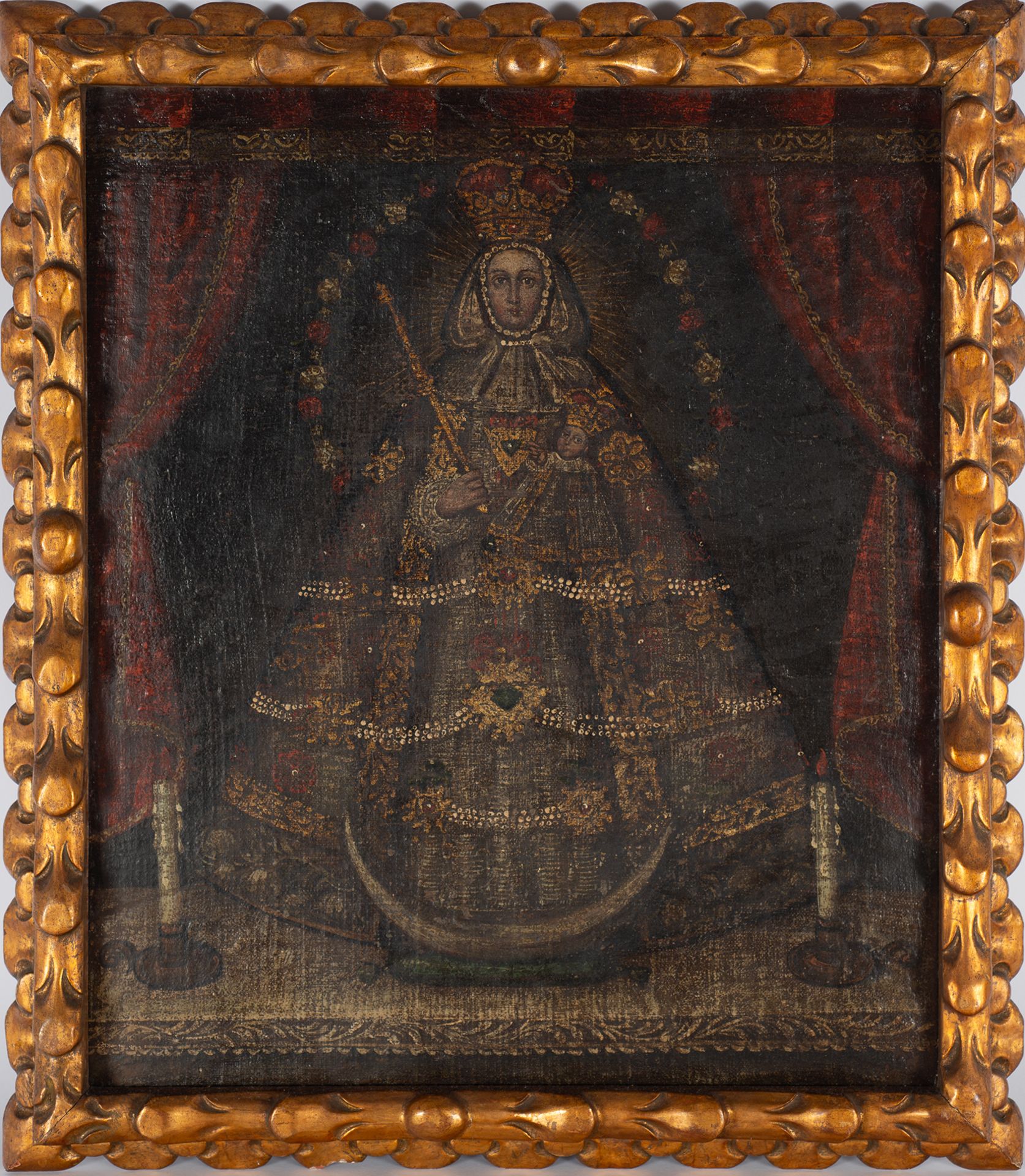 Virgen de la Candelaria, Cuzco colonial school from the 17th century