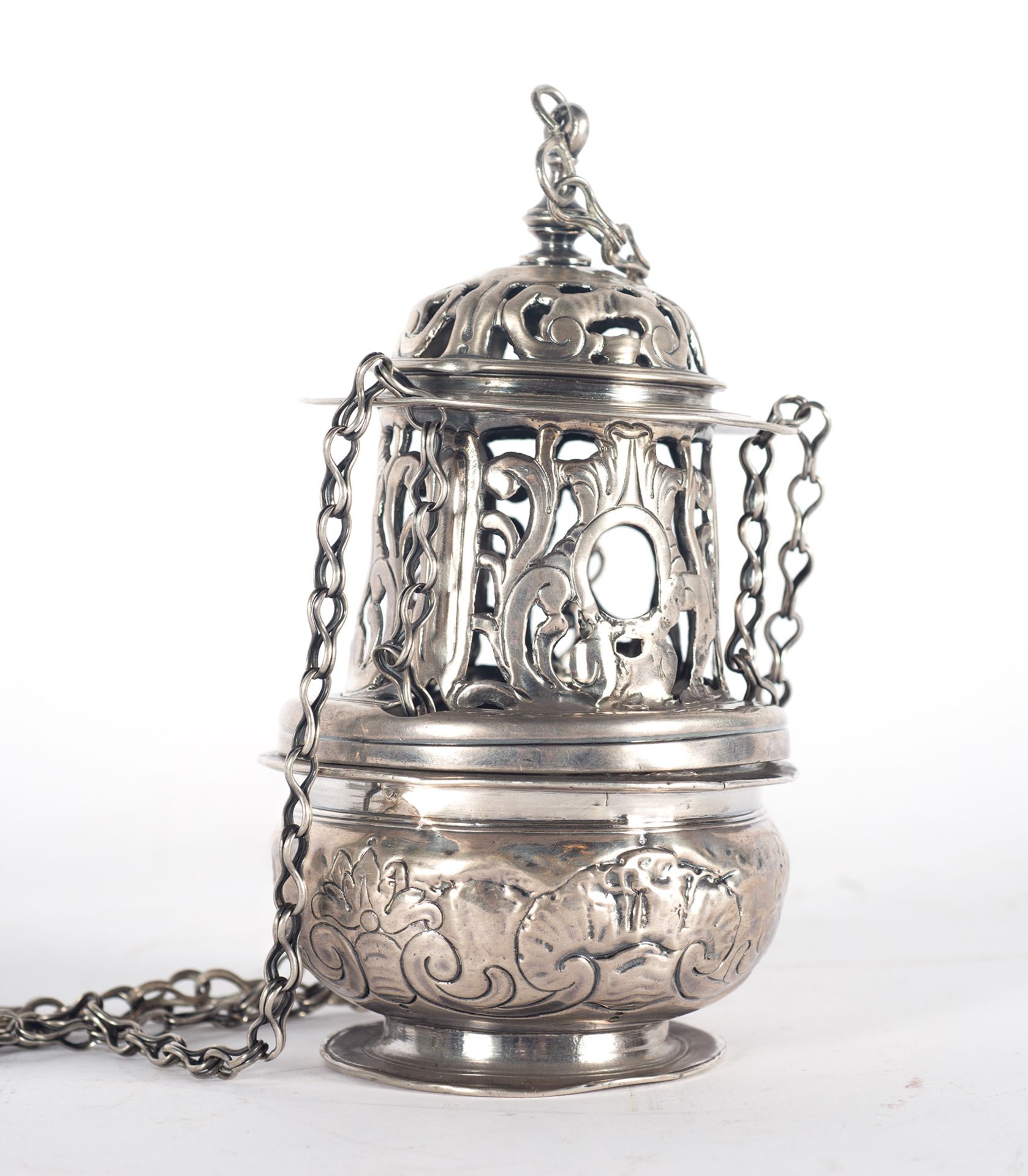 Colonial silver censer, Cuzco, 17th - 18th century - Image 2 of 5
