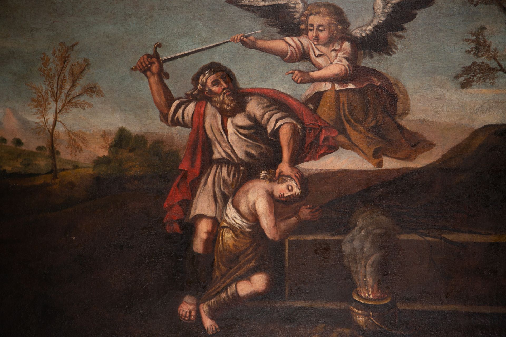 The Sacrifice of Isaac, New Spanish colonial school of the 17th century