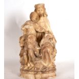 Virgin with Child in alabaster, Burgos, possibly 16th century