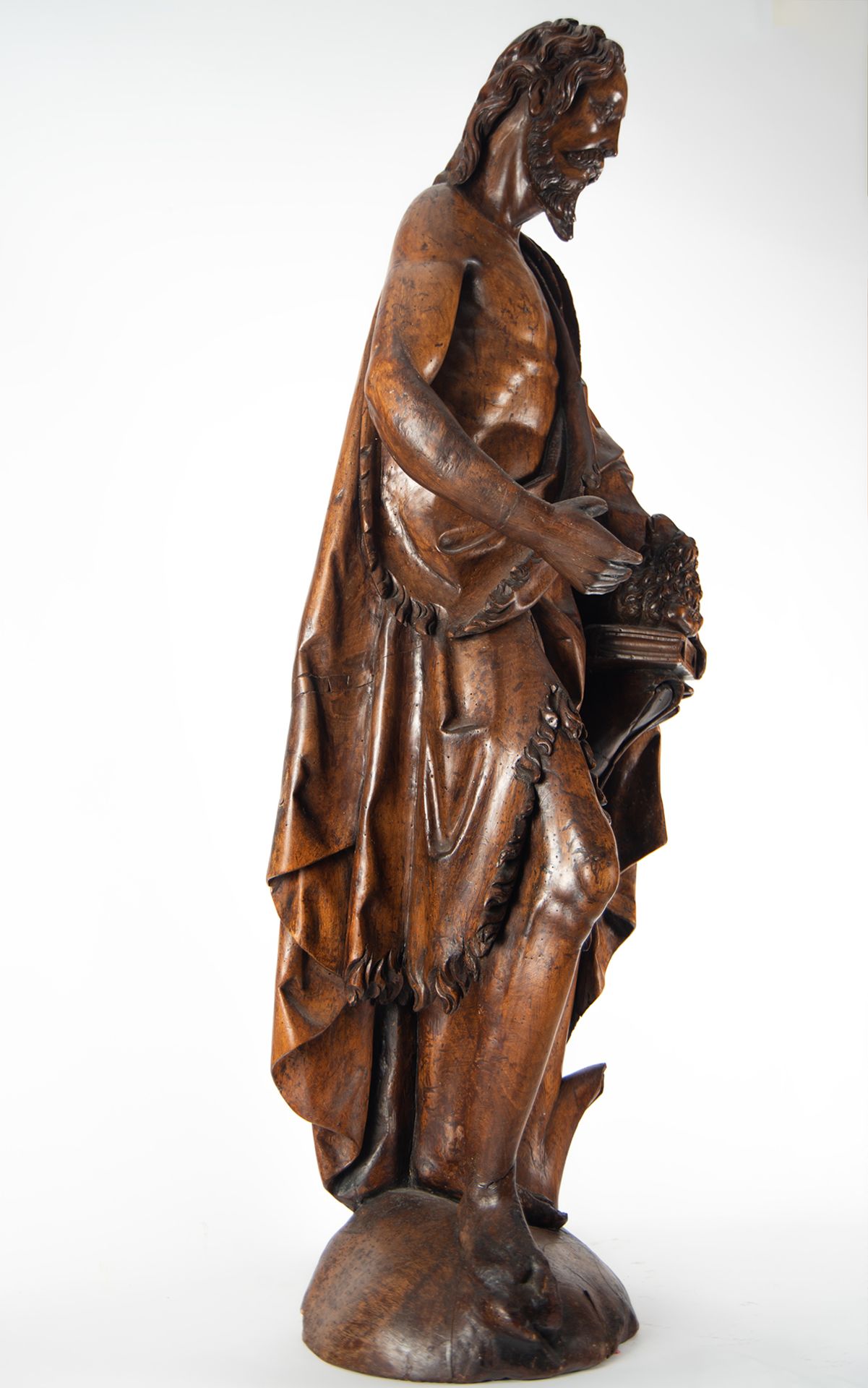 Exceptional carving of Saint John the Evangelist, school of Gil de Siloé (Burgos, 1493 - 1501) - Bild 8 aus 14