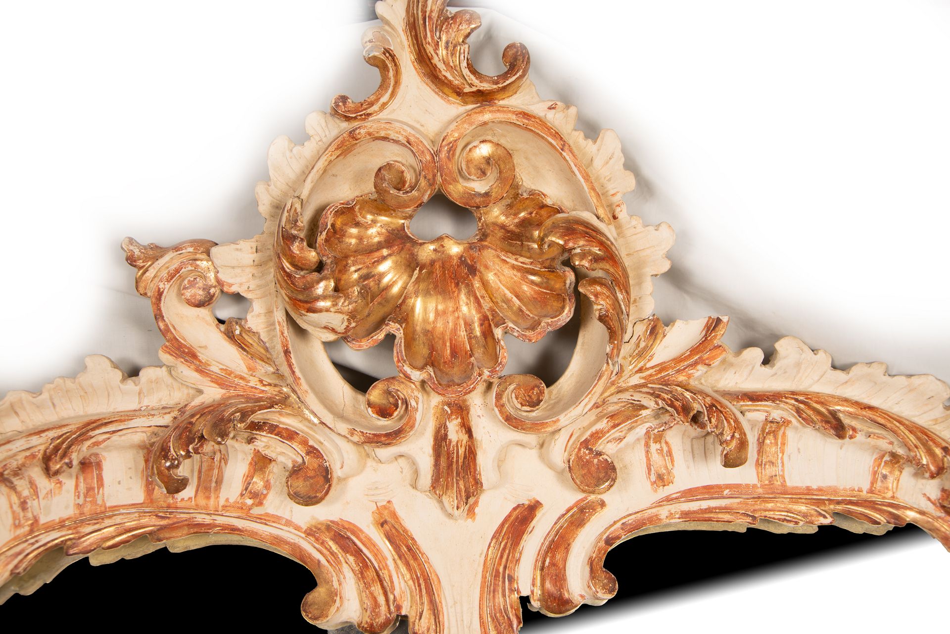 Pair of Italian mirrors in the Rococo style in the shape of a cornucopia, 18th - 19th centuries - Bild 2 aus 6