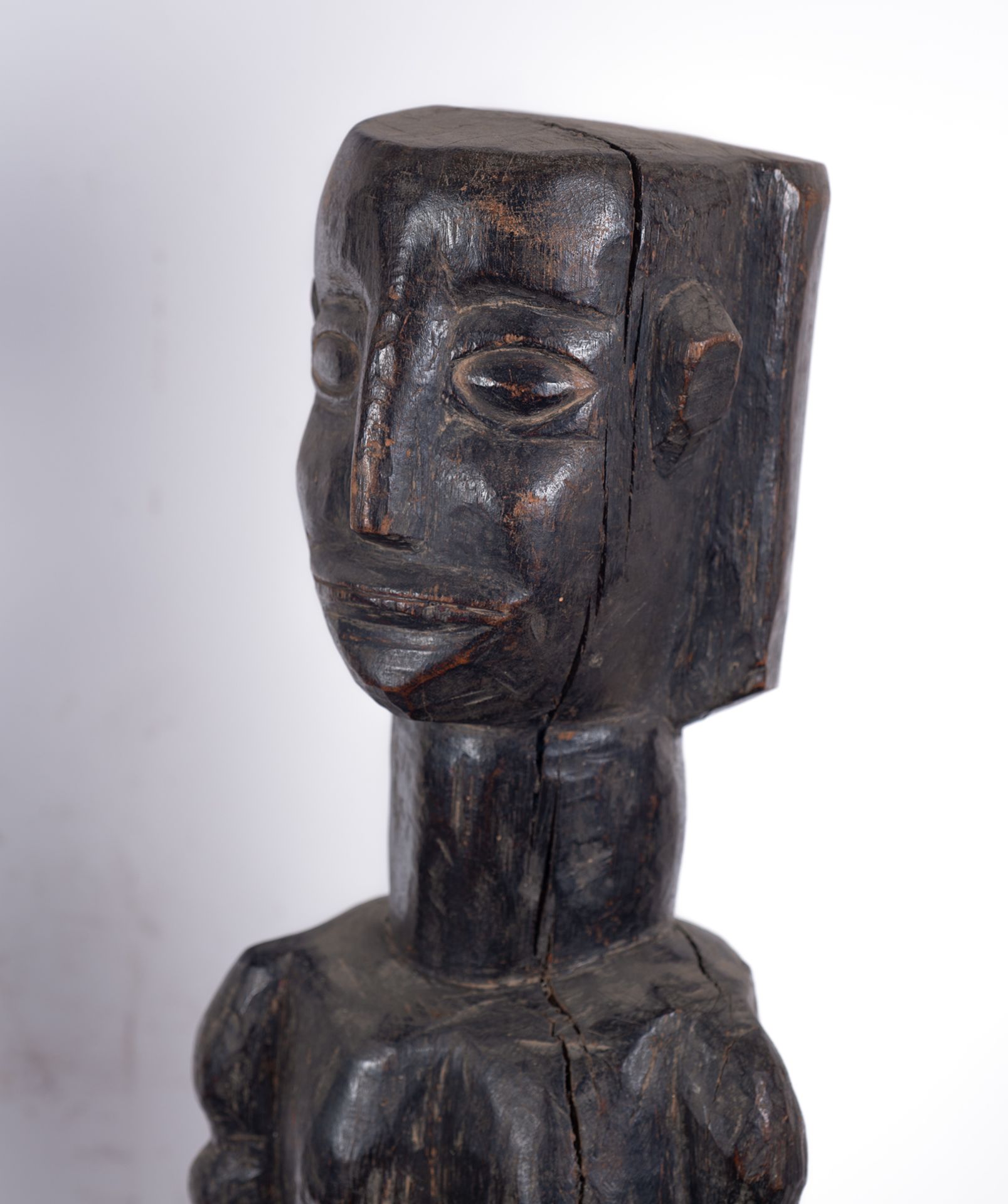Pair of figures of man and woman, possibly Oceania - Image 3 of 6