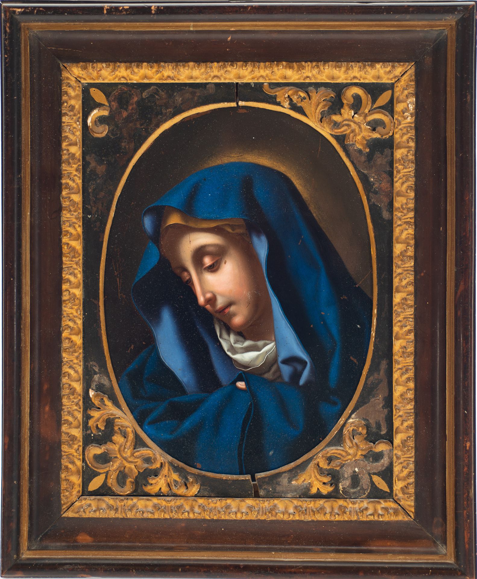 Oval of Mater Dolorosa, Bartolomeo Mancini (Florence 1630 - Rome 1715)