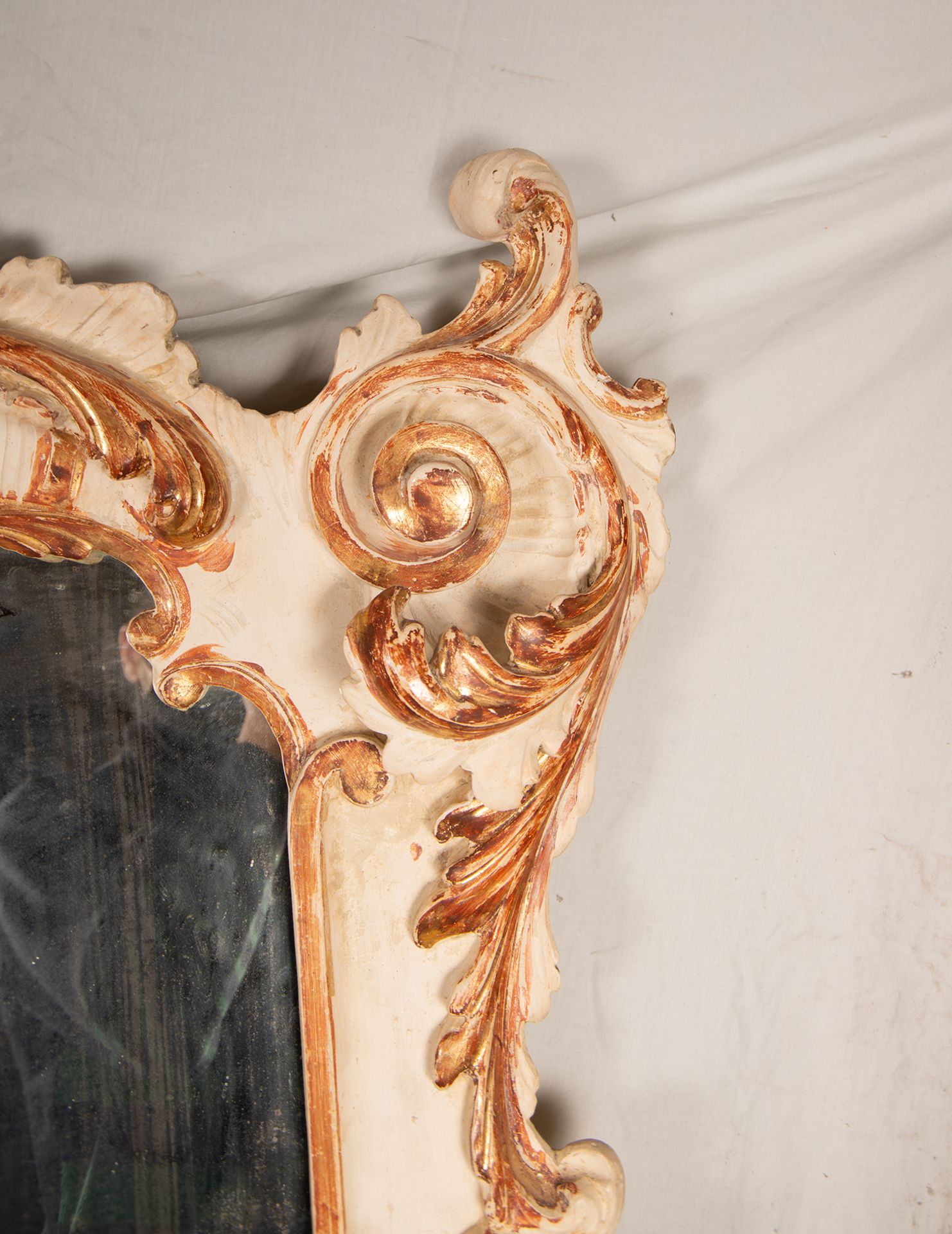 Pair of Italian mirrors in the Rococo style in the shape of a cornucopia, 18th - 19th centuries - Bild 5 aus 6