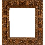 Spanish Baroque frame in gold leaf, 19th century