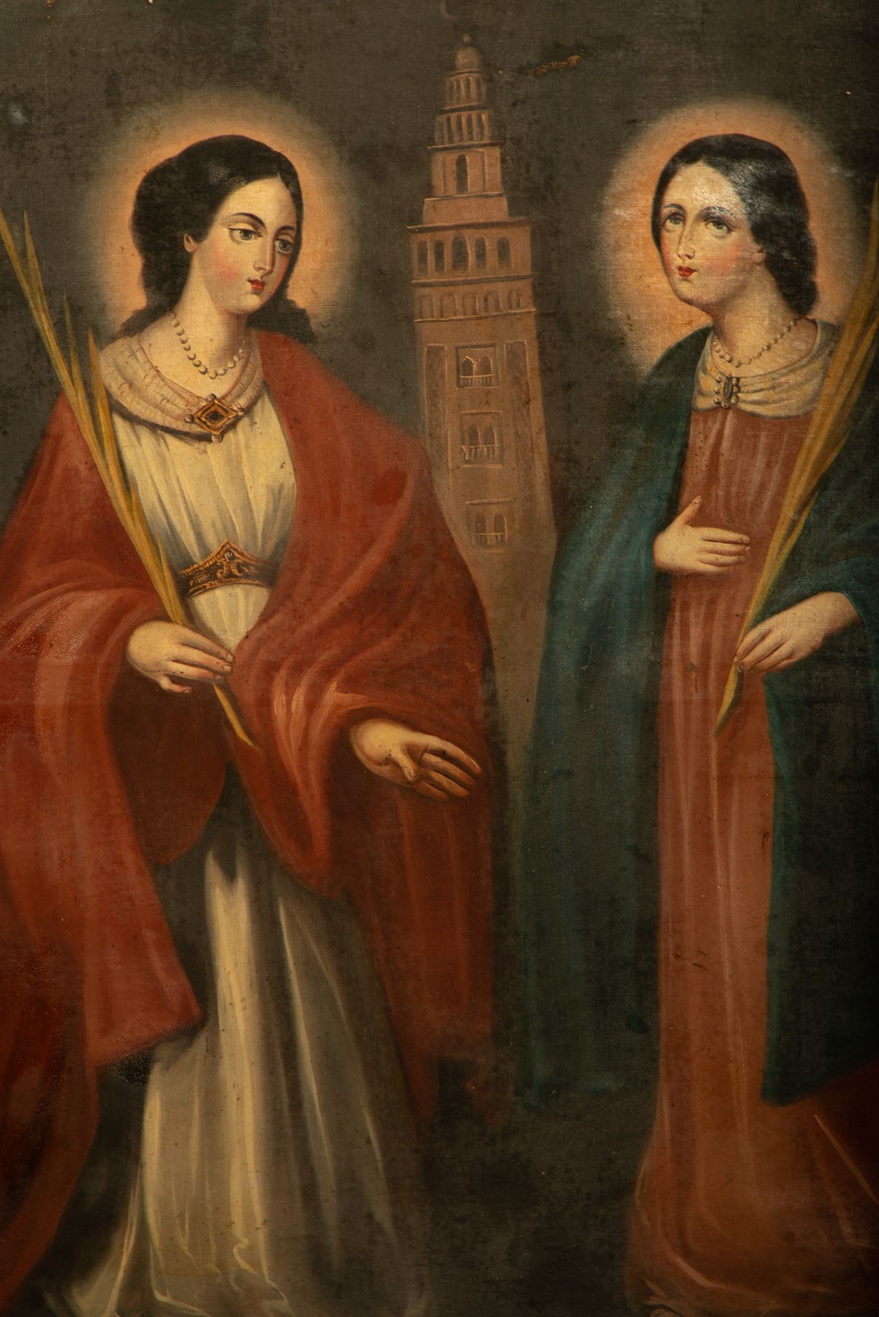 Saintes "Justa and Rufina", Cuzco colonial school from the 18th century - Image 2 of 14