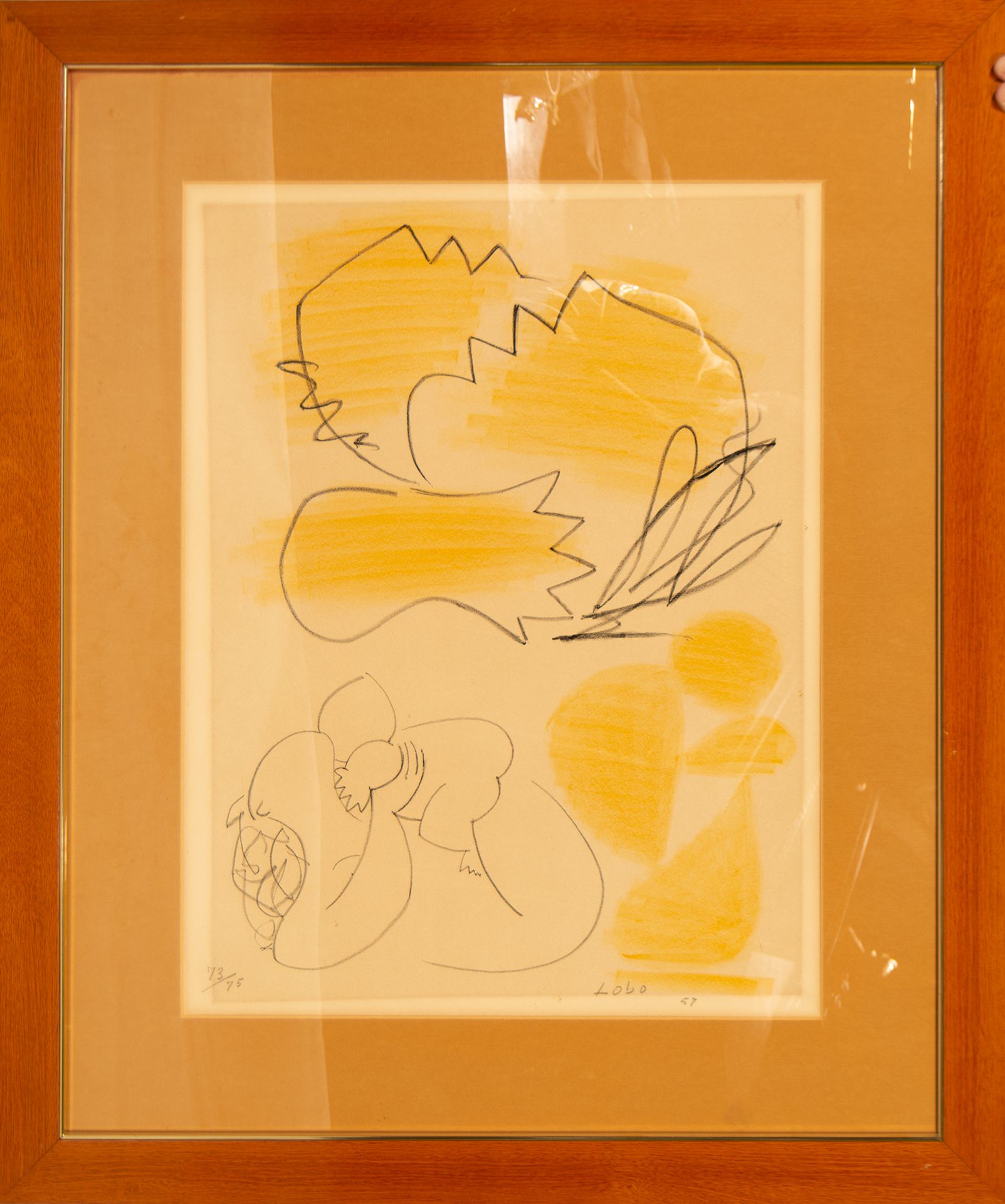 "Untitled", Lithograph signed Baltasar Lobo (Zamora, February 22, 1910 - Paris, September 4, 1993)