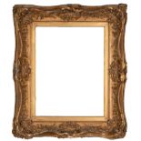 French frame in gilt molding with gold leaf, 19th century