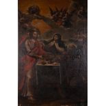 Jesus appearing to Saint Teresa and Saint Dominic, 17th century Spanish school
