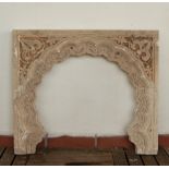 Oval Nasrid style plasterwork for cornice, Granada school of the 20th century