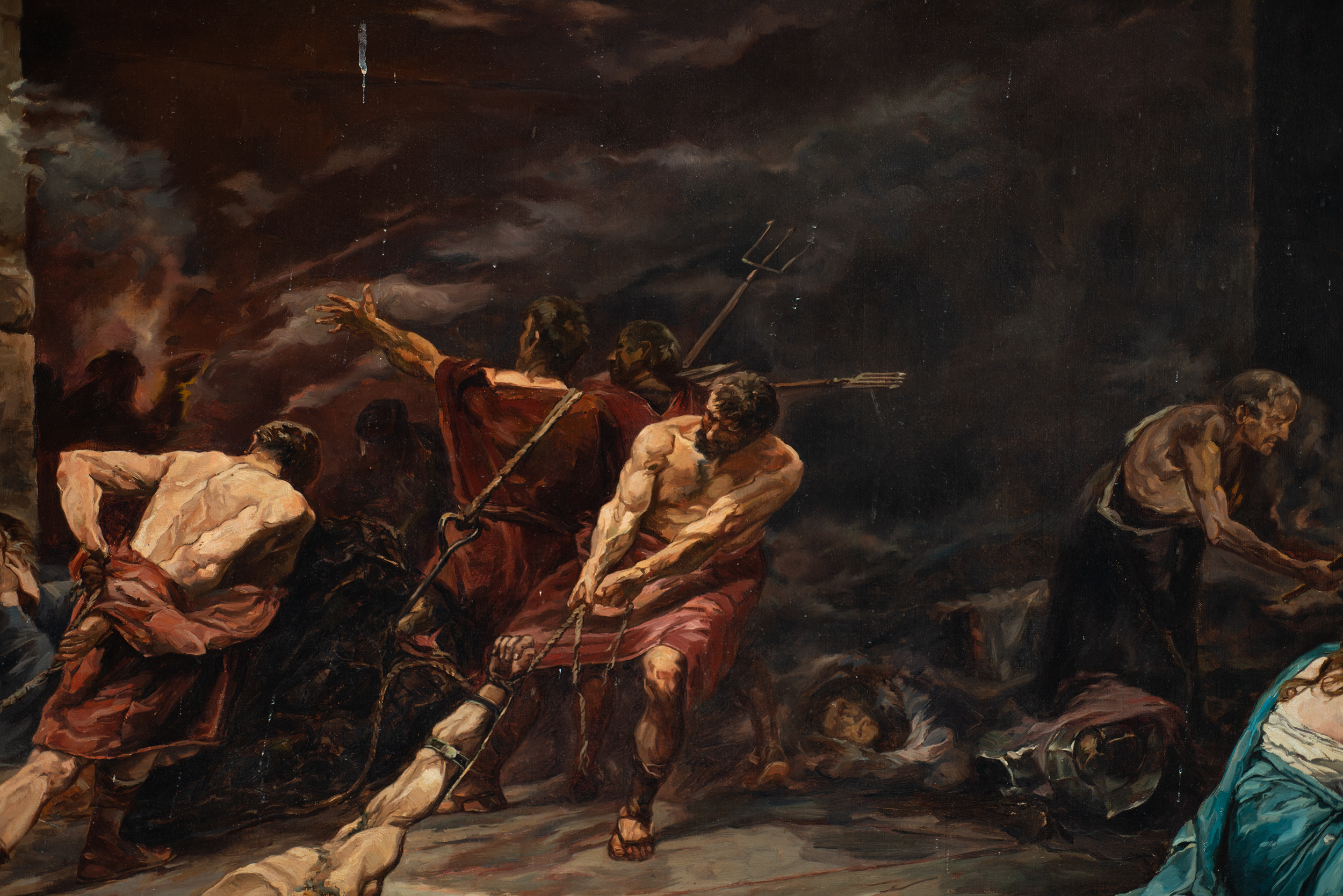 Juan Luna y Novicio (1857-1899), Boceto for "Spoliarium", Signed and Dated 1881 - Image 8 of 18