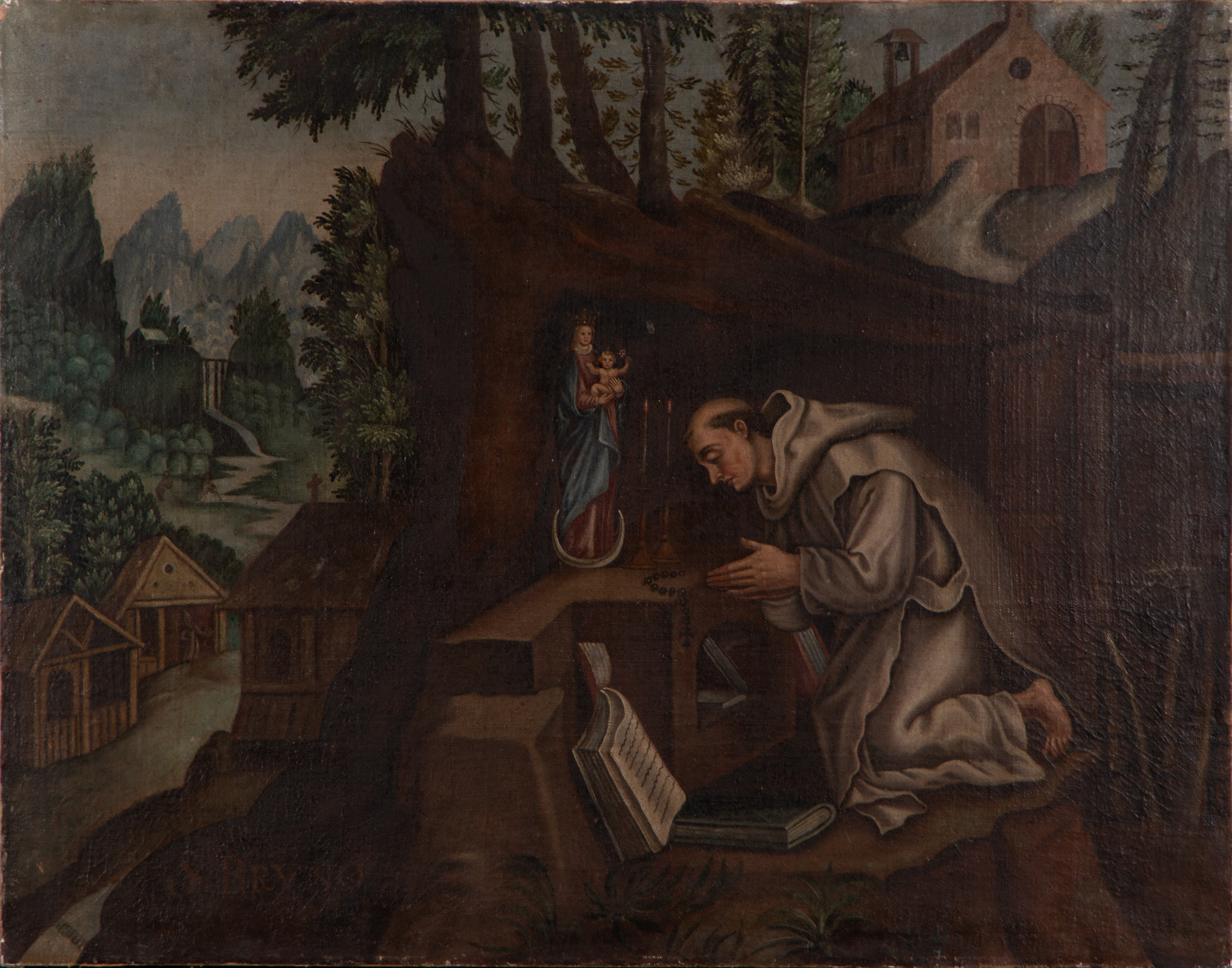 Saint Francis in Prayer, 17th century Flemish school