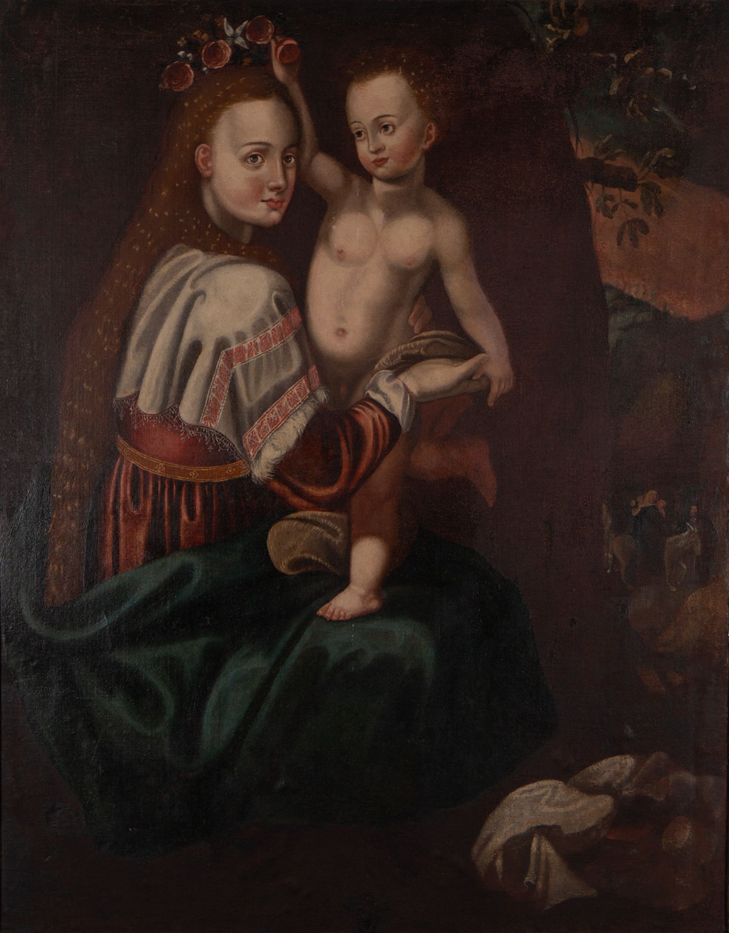 Virgin with Child in her arms, Italian school of the 17th century - Image 2 of 10