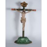 Colonial Christ in polychrome wood, Mexico or Guatemala, 18th - 19th century