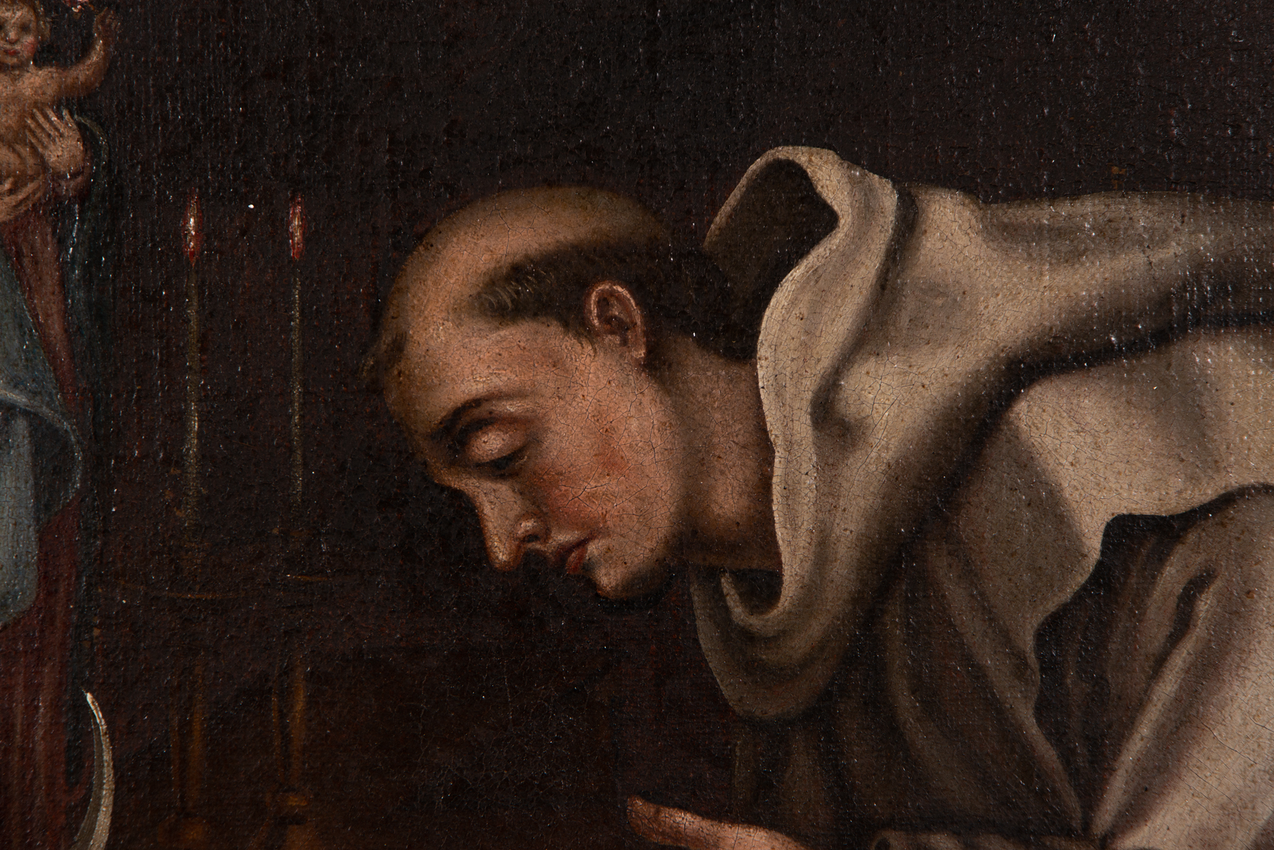 Saint Francis in Prayer, 17th century Flemish school - Image 2 of 5