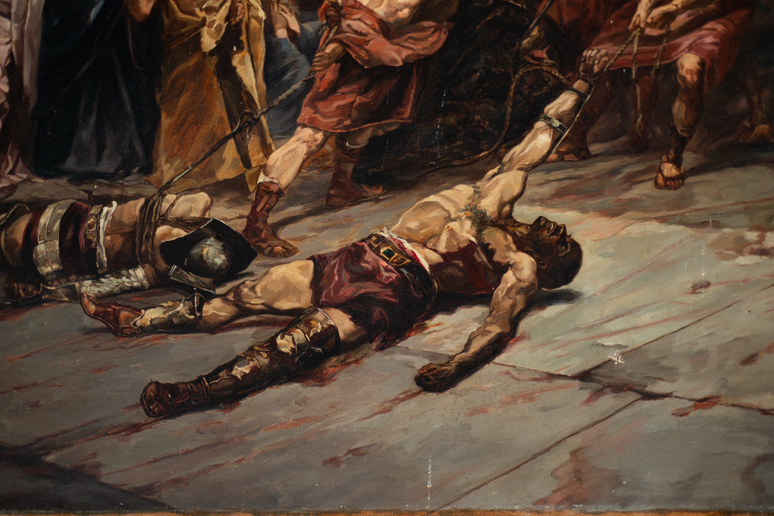 Juan Luna y Novicio (1857-1899), Boceto for "Spoliarium", Signed and Dated 1881 - Image 9 of 18