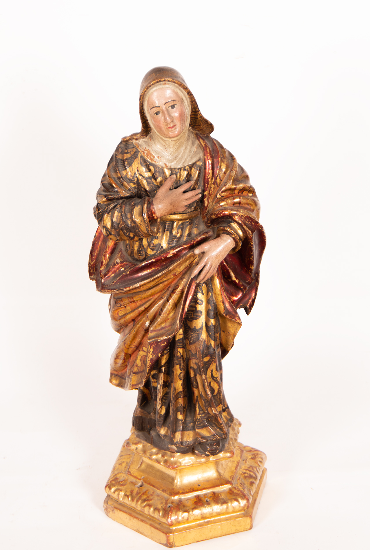 Sculpture of Sainte Anne, Spanish school of the XVI - XVII centuries