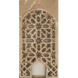 Nasrid-style plasterwork for window, Granada school of the 20th century
