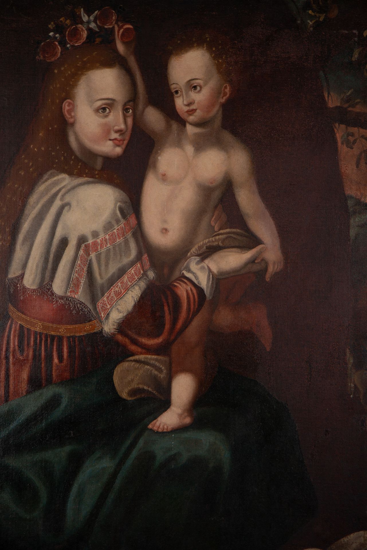 Virgin with Child in her arms, Italian school of the 17th century - Image 3 of 10