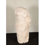 Bust of Venus in marble, following classic models, European school of the XIX - XX centuries