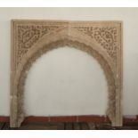 Nasrid style plasterwork for cornice, Granada school of the 20th century