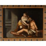 Roman Charity, based on models by Bartolomé Esteban Murillo, Sevillian school of the 17th - 18th cen