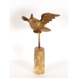 Dove representing the Holy Spirit in gilded wood, possibly Mexican colonial school, 17th century