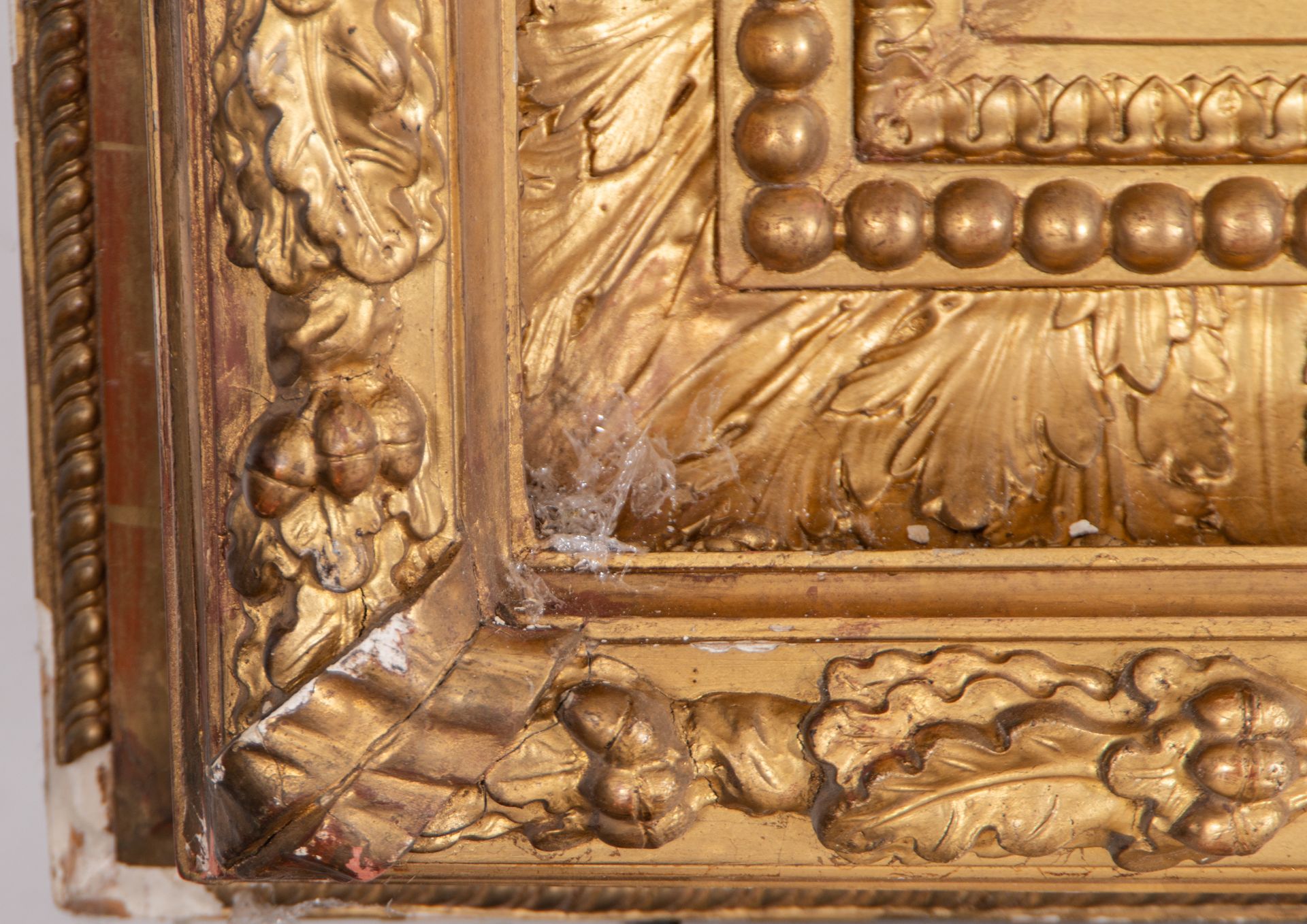 Large French Gilt Frame in Wood and Gilt Stucco, 19th century - Bild 3 aus 7