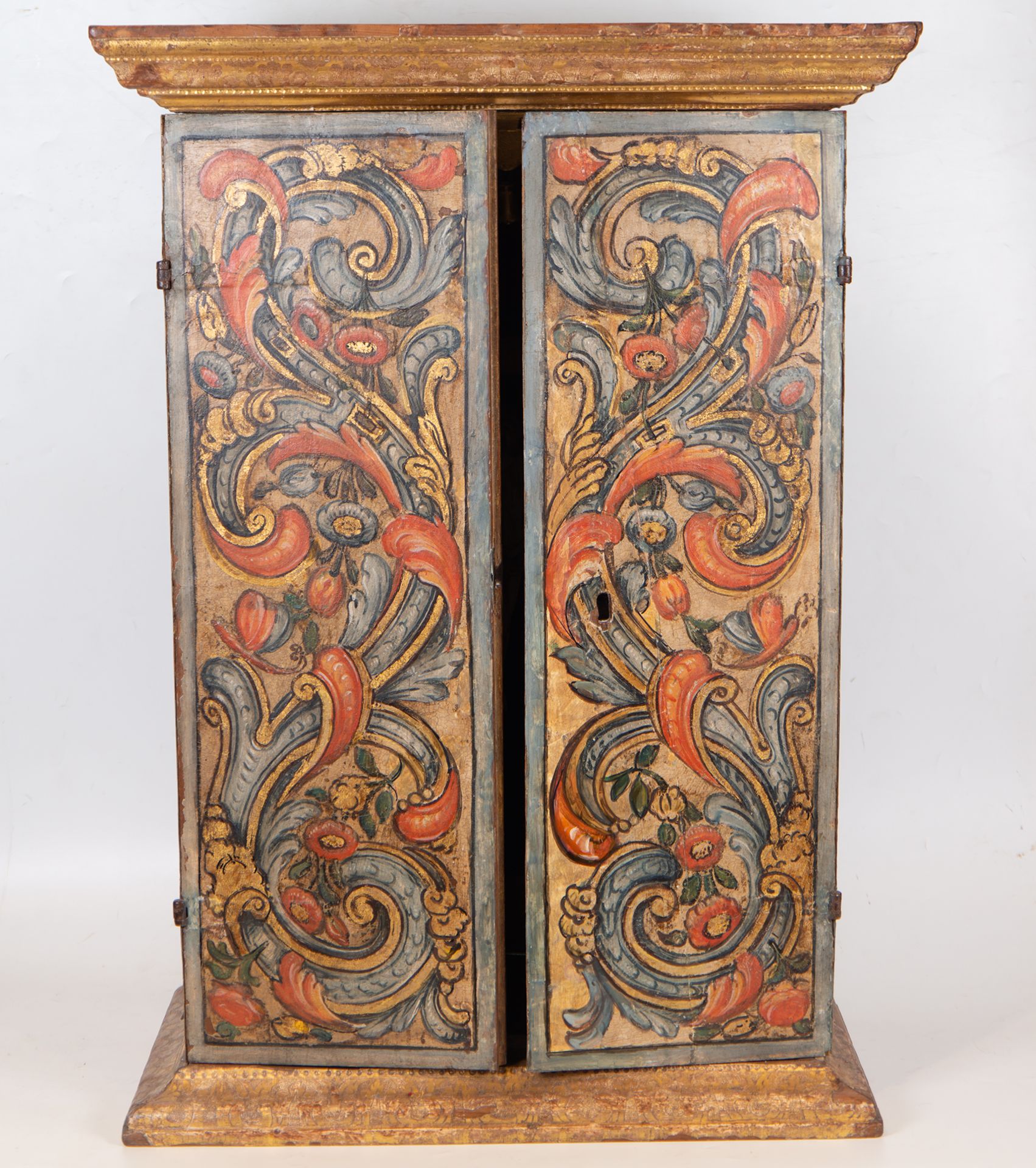 Polychrome Portable Altar with Christ in Ivory, Spain, 16th century