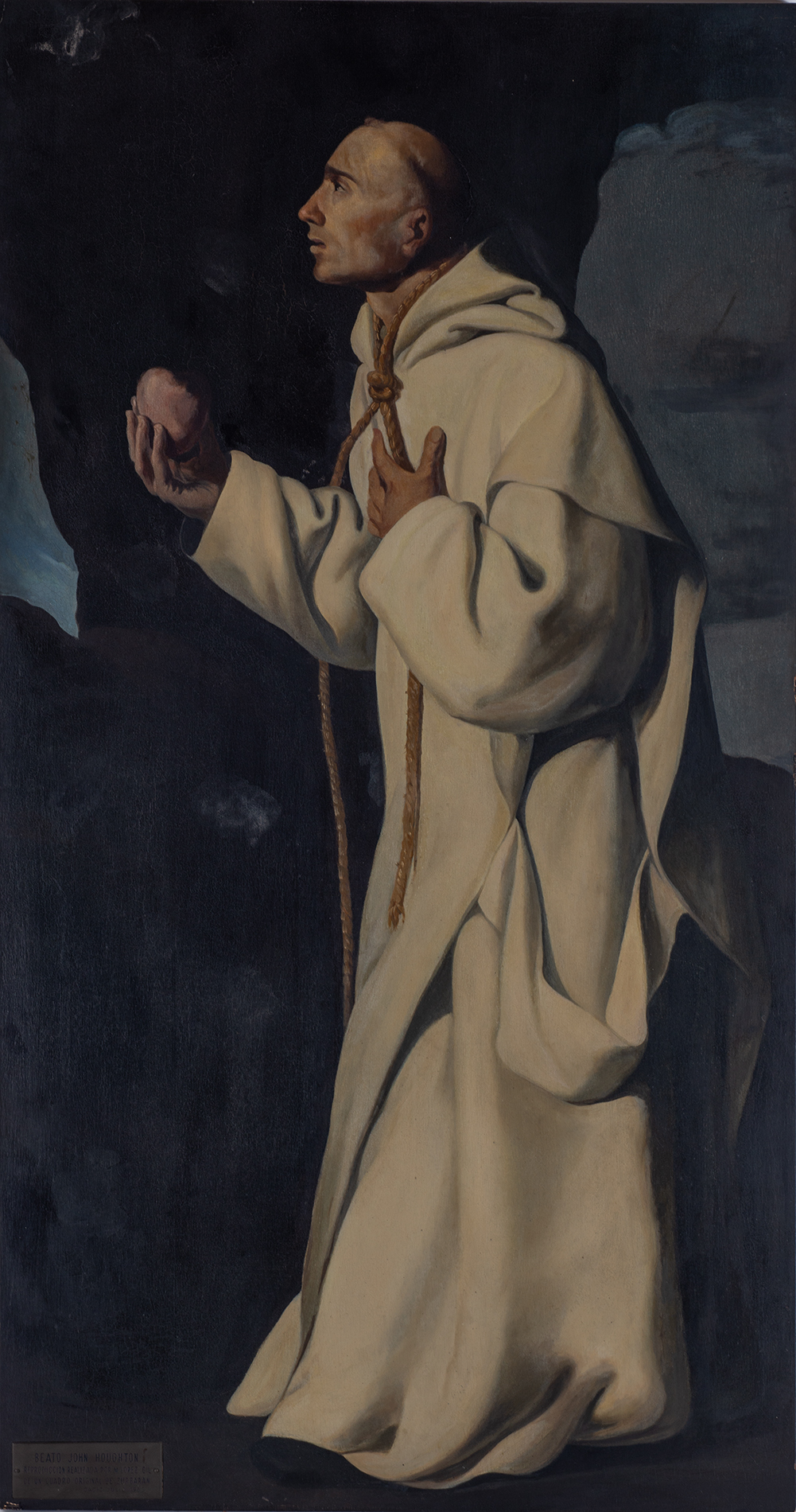 John Houghton painting, Spanish school of the XIX - XX centuries, follower of Francisco de Zurbarán