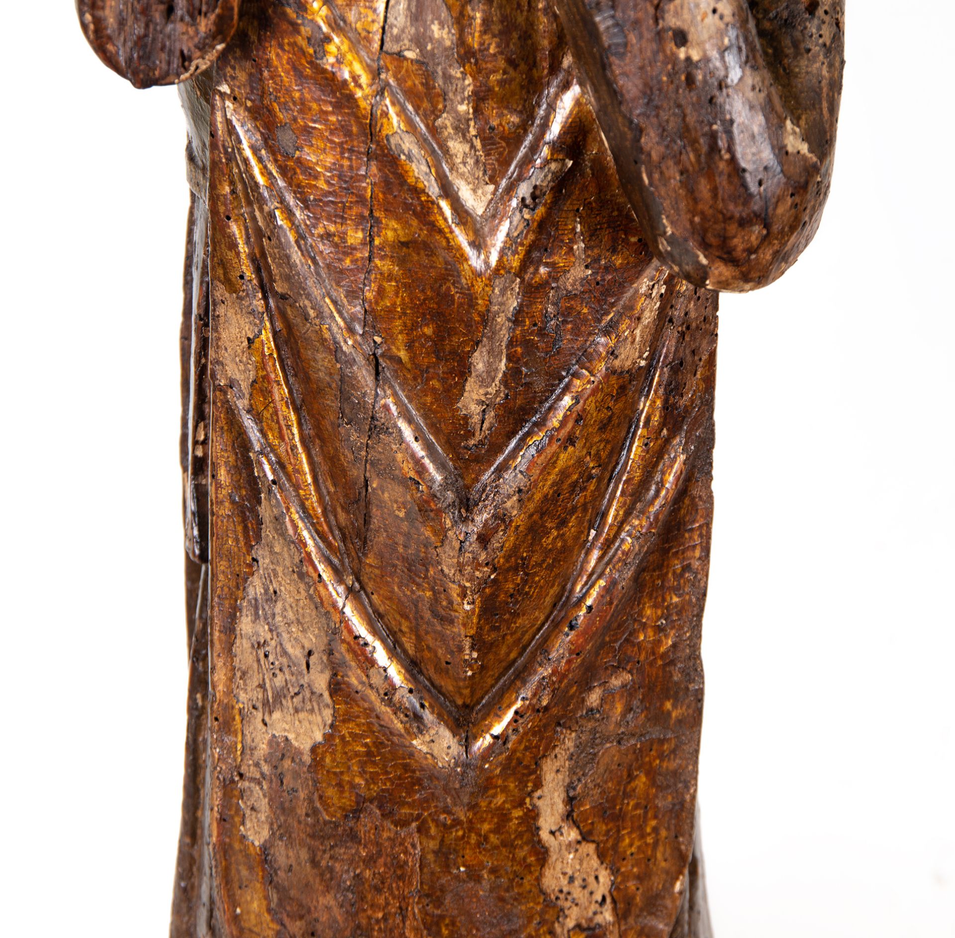 Important Late Romanesque Saint Augustine, 14th century Palentine school - Image 5 of 10