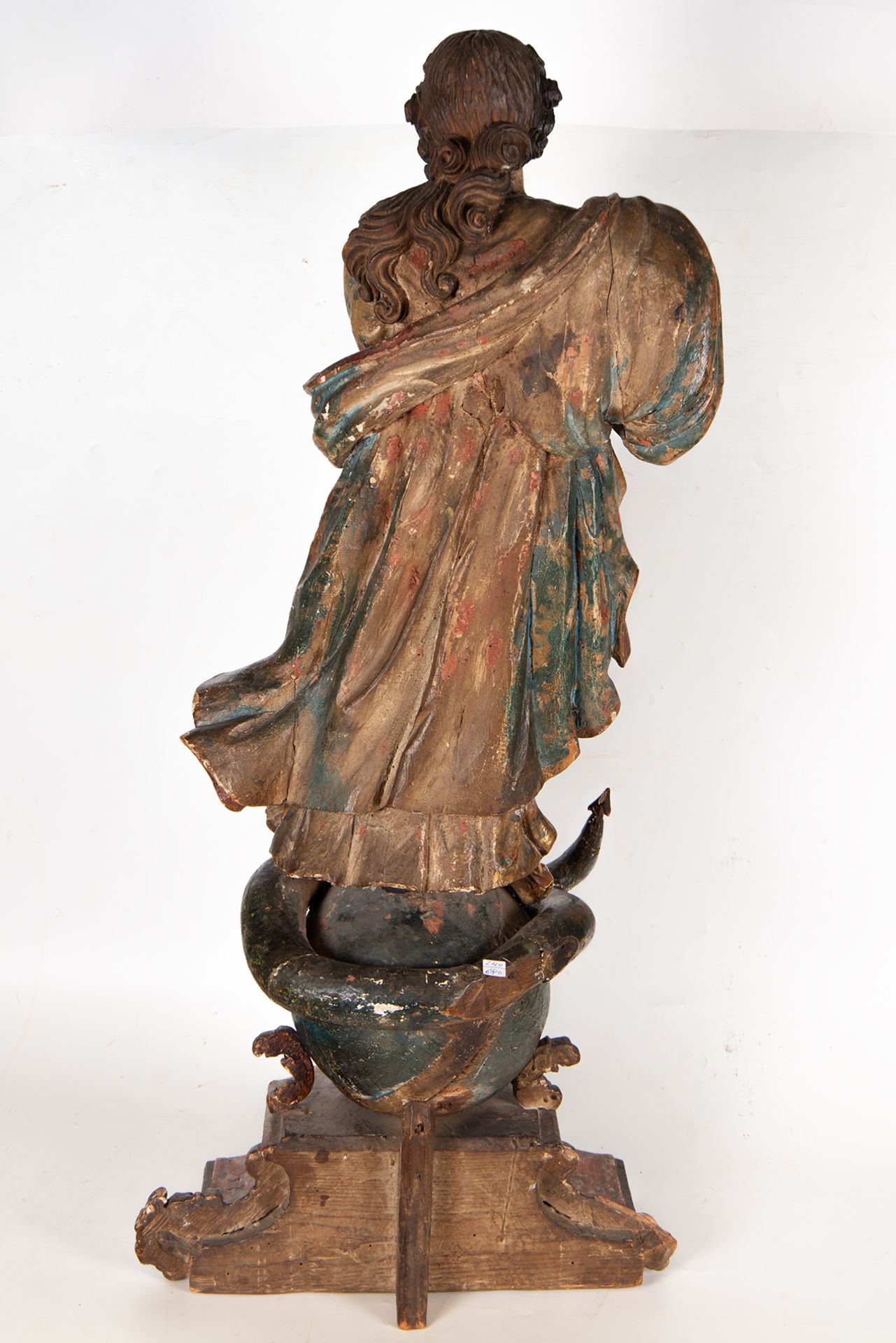 Immaculate Virgin in wood, Quito Colonial School of the 17th century - Bild 15 aus 16