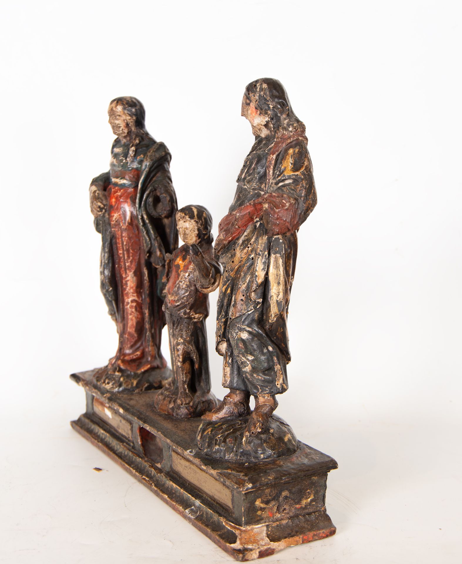 Holy Family in wood, Spanish school of the 19th century - Image 2 of 13