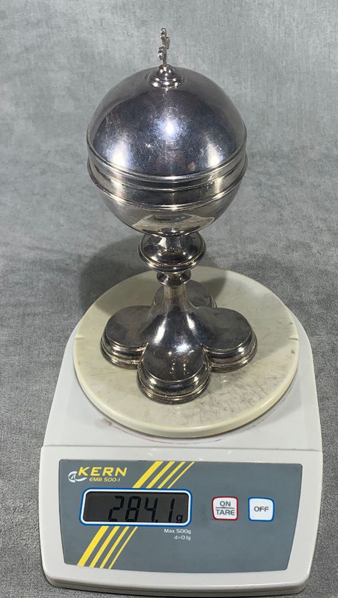 Ciborium in Oval Silver, 18th - 19th centuries - Bild 2 aus 5