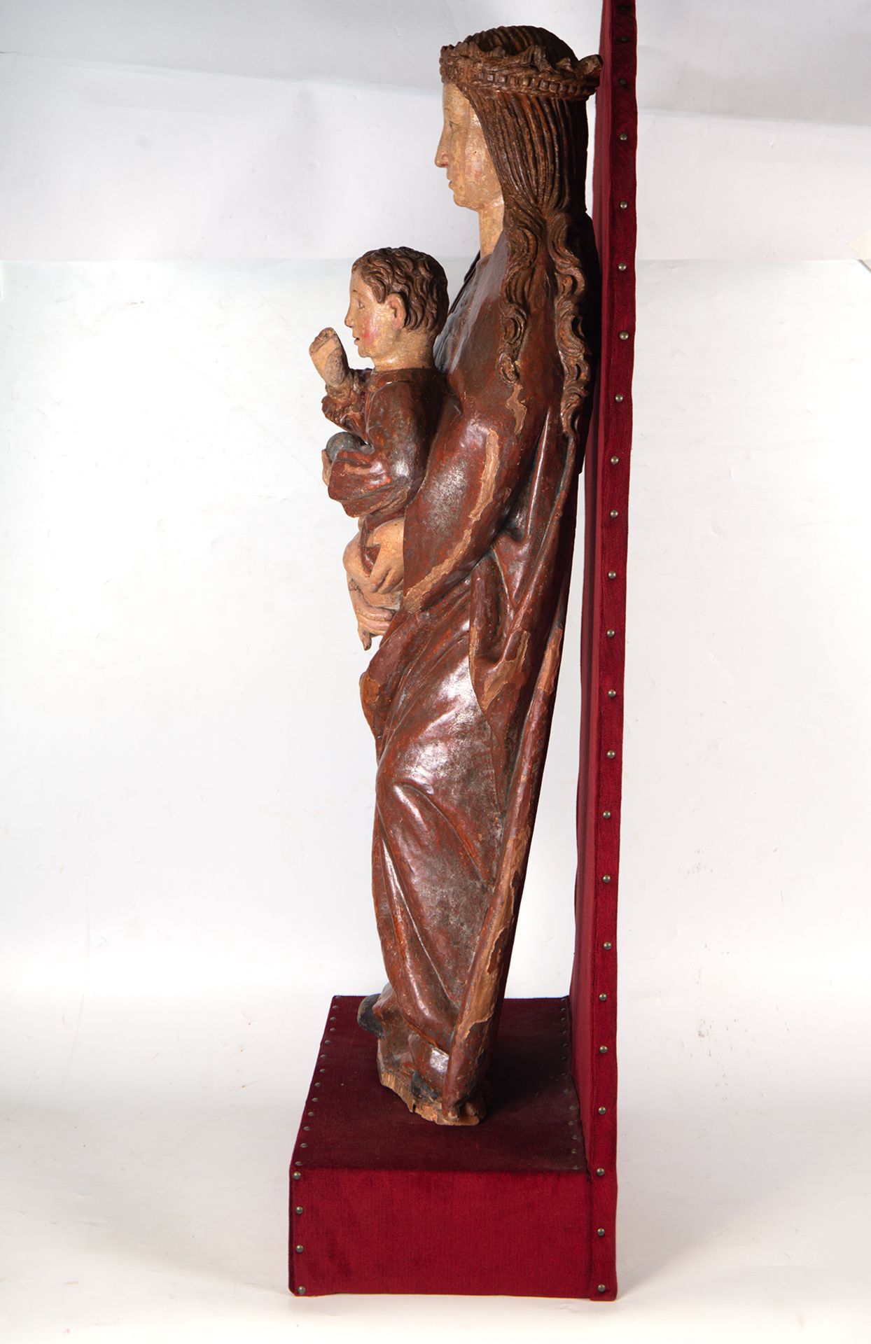 Large Virgin of Mechelen with Child in Arms, school of Mechelen, XV - XVI century - Image 14 of 18