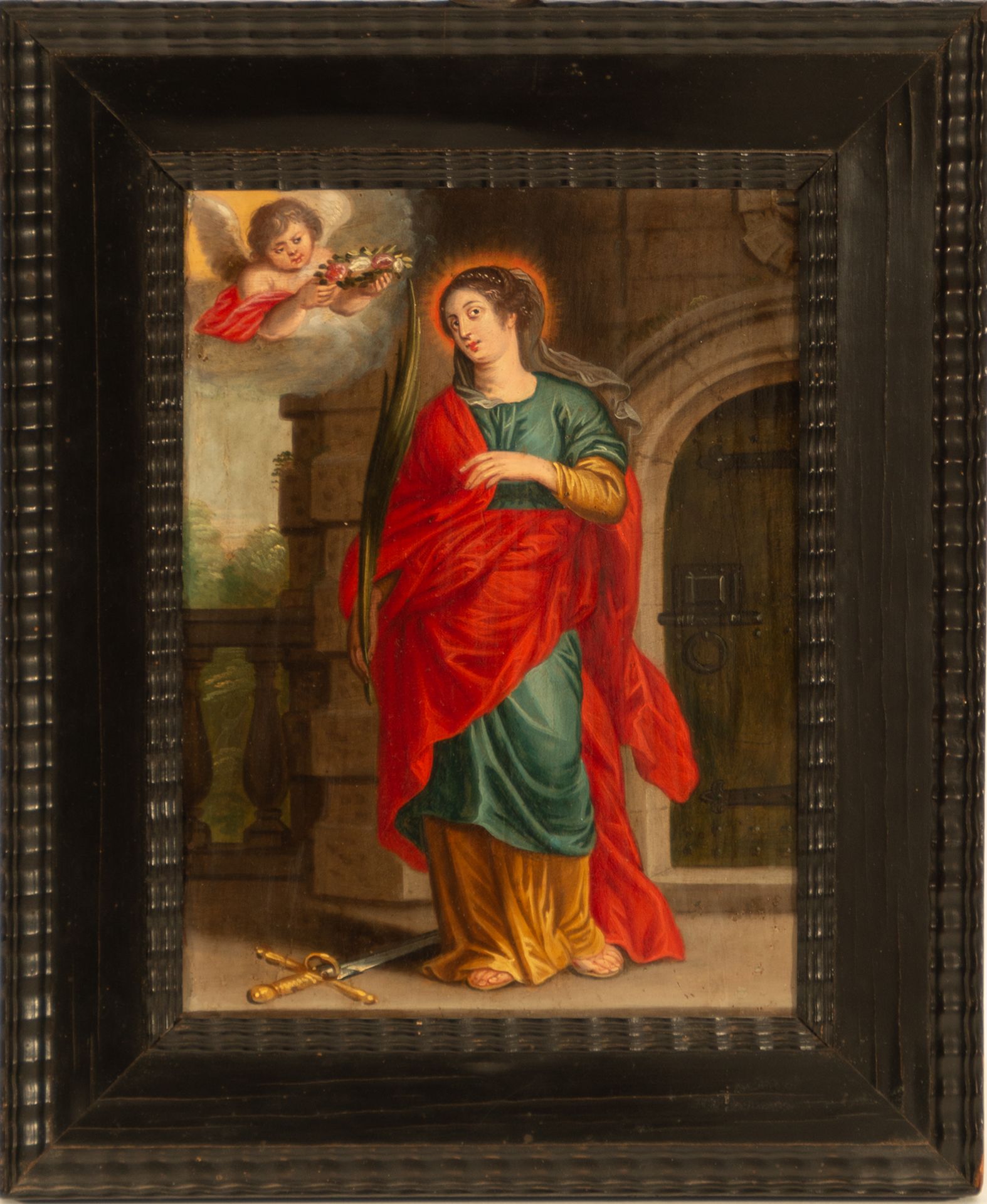 Saint Catherine, 17th century Flemish school