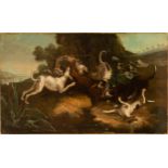 Hunting scene, Flemish school of the XVII - XVIII centuries, circle or follower of Frans Snyders (An