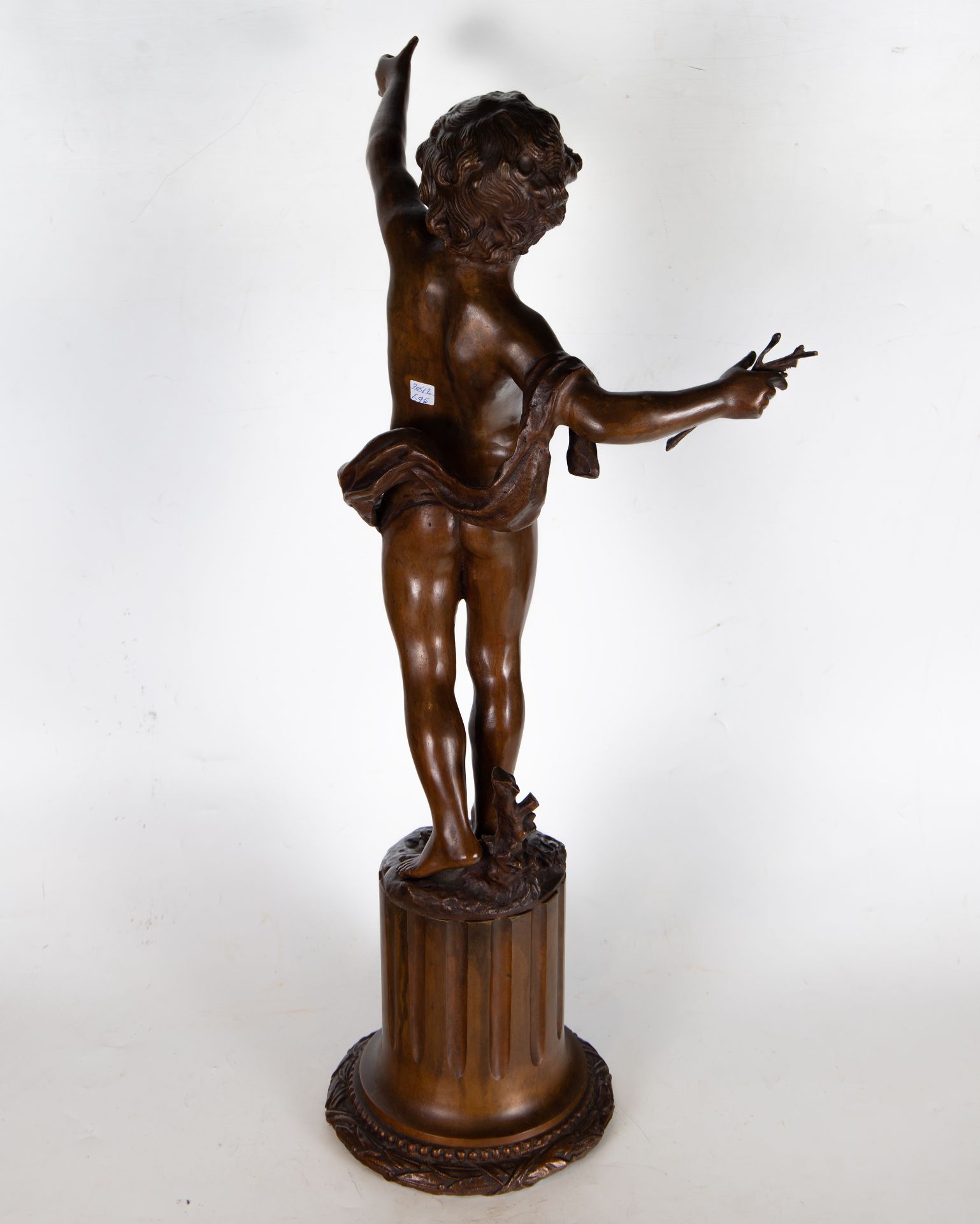 Figure of a Boy in patinated Bronze, French school of the XIX century - Image 8 of 8