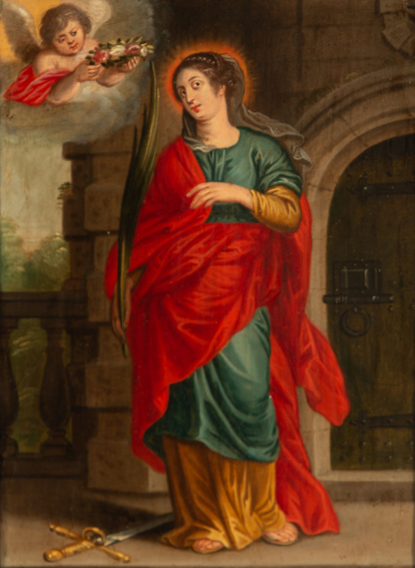 Saint Catherine, 17th century Flemish school - Bild 2 aus 5