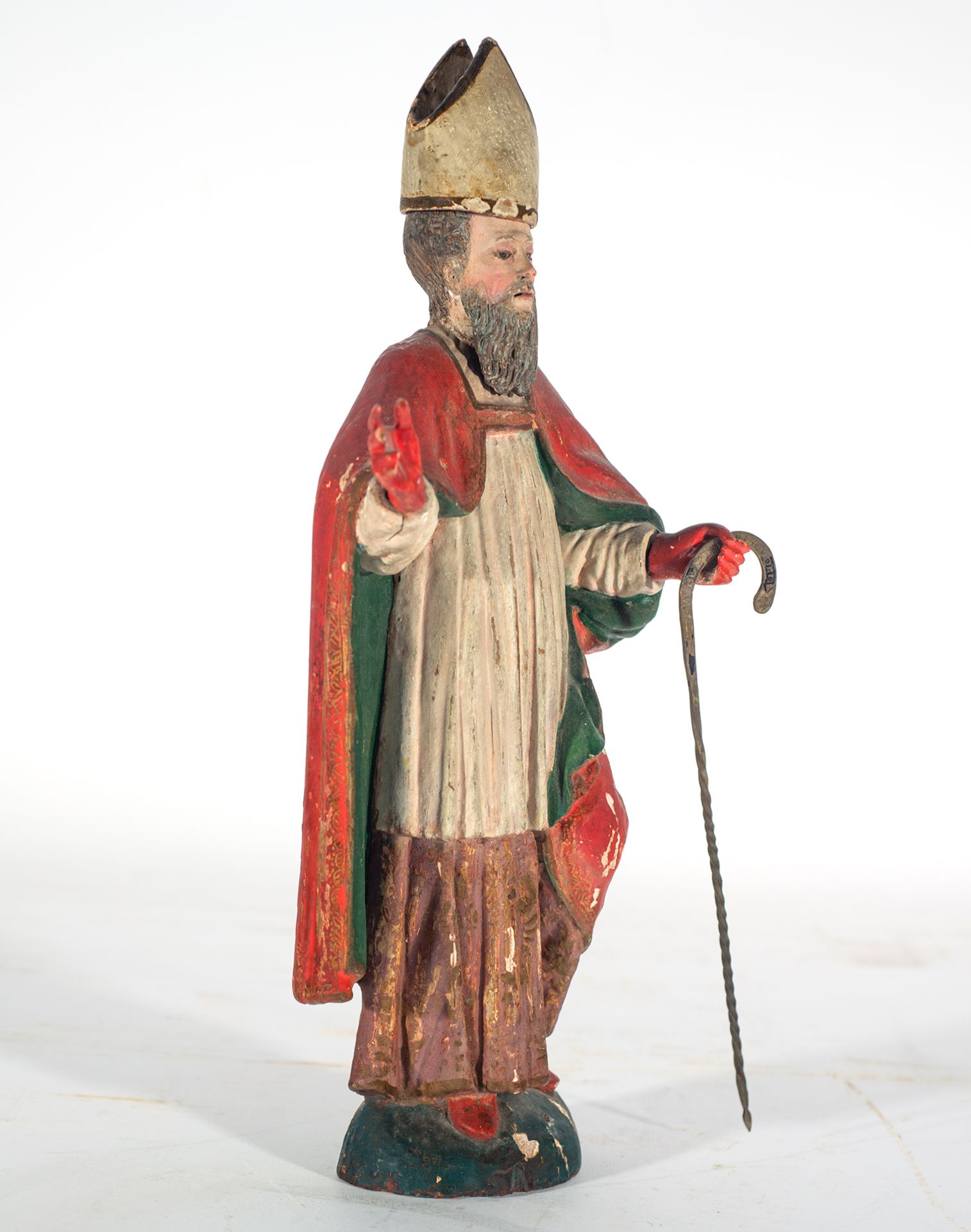 Saint Nicholas, colonial school of Quito, 18th century - Bild 2 aus 5