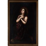 Penitent Magdalen, 19th century Spanish school, follower of José Gutiérrez de la Vega