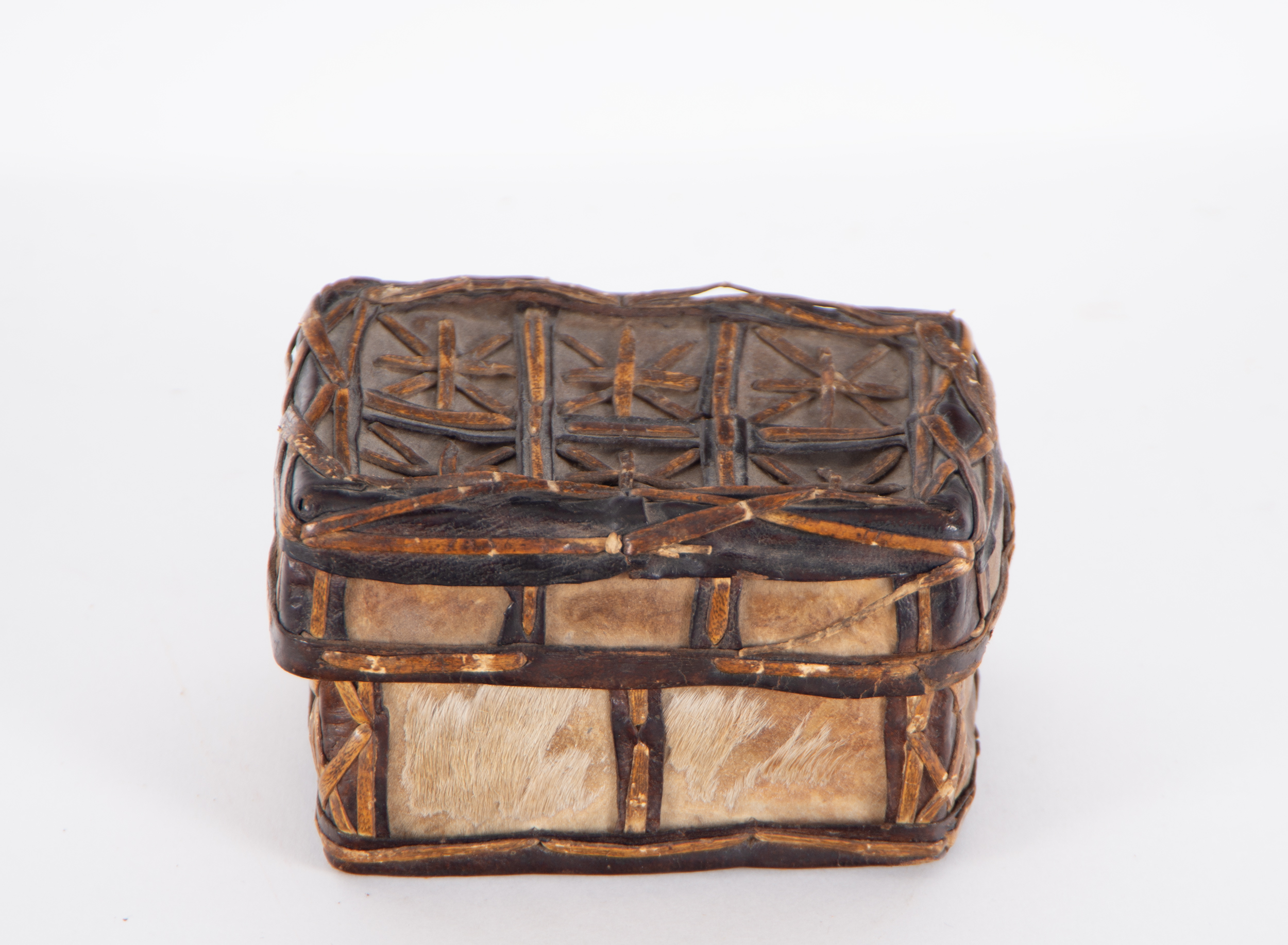 Small Mexican leather chest, 17th century