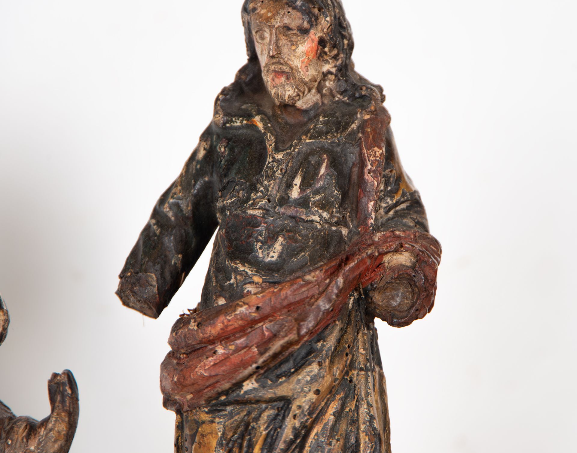 Holy Family in wood, Spanish school of the 19th century - Image 9 of 13