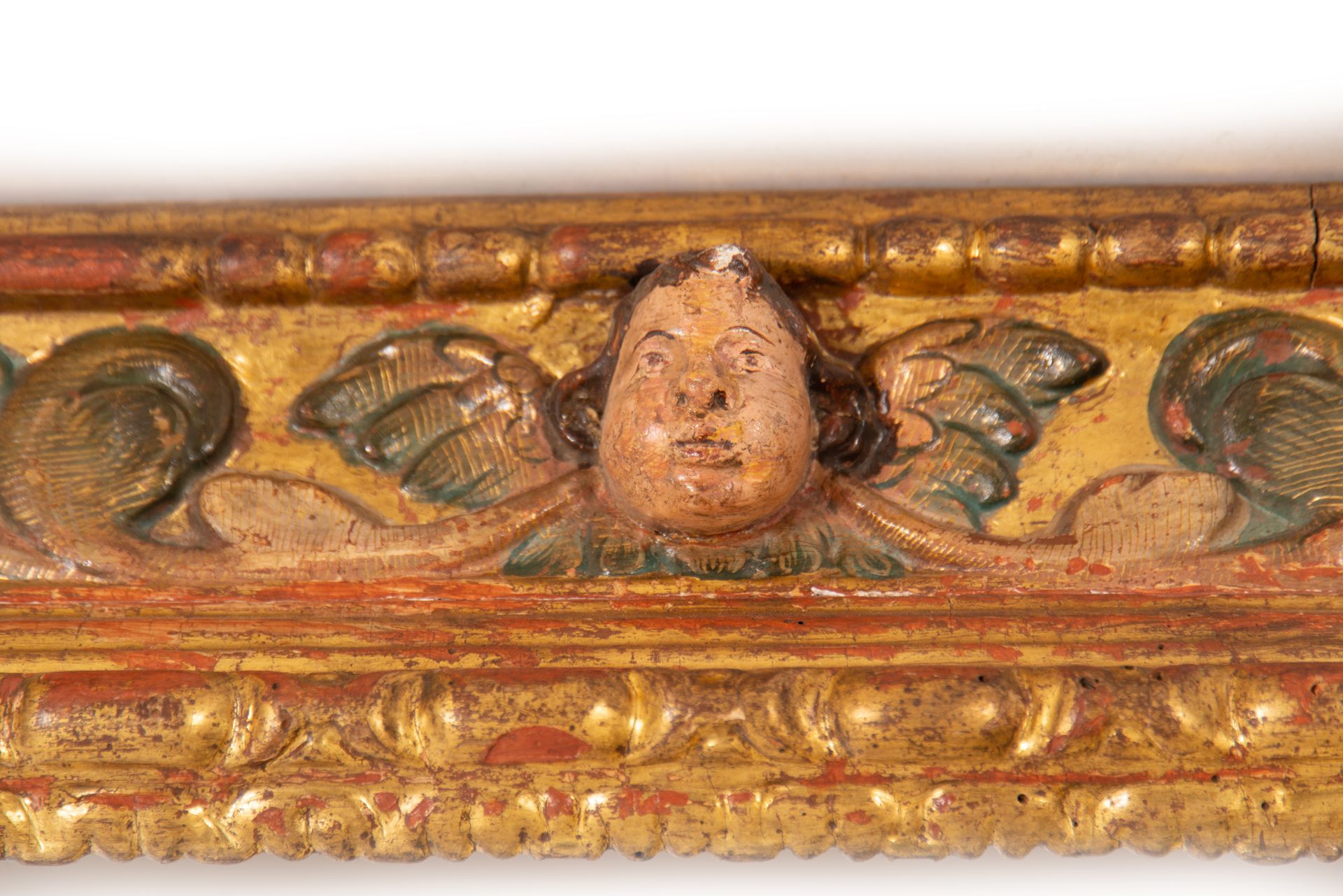 Exceptional Spanish Baroque Polychrome Frame, 17th century - Image 6 of 9