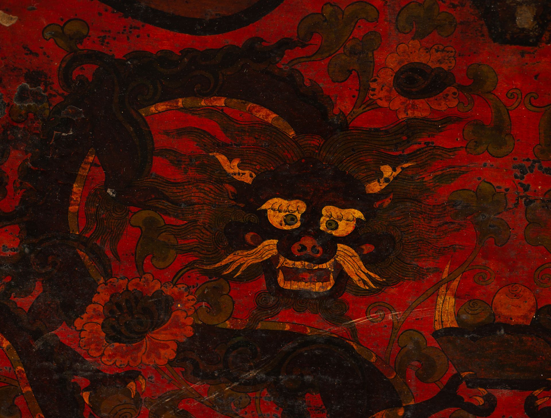 Rare Tibetan chest, 17th - 18th century - Image 5 of 9