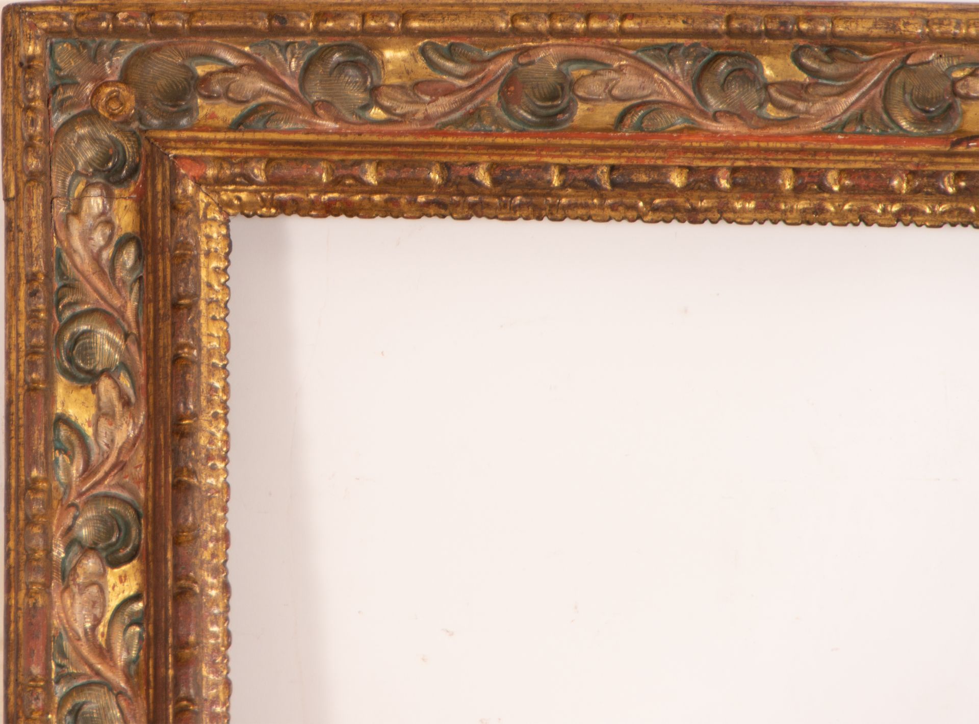 Exceptional Spanish Baroque Polychrome Frame, 17th century - Image 2 of 9