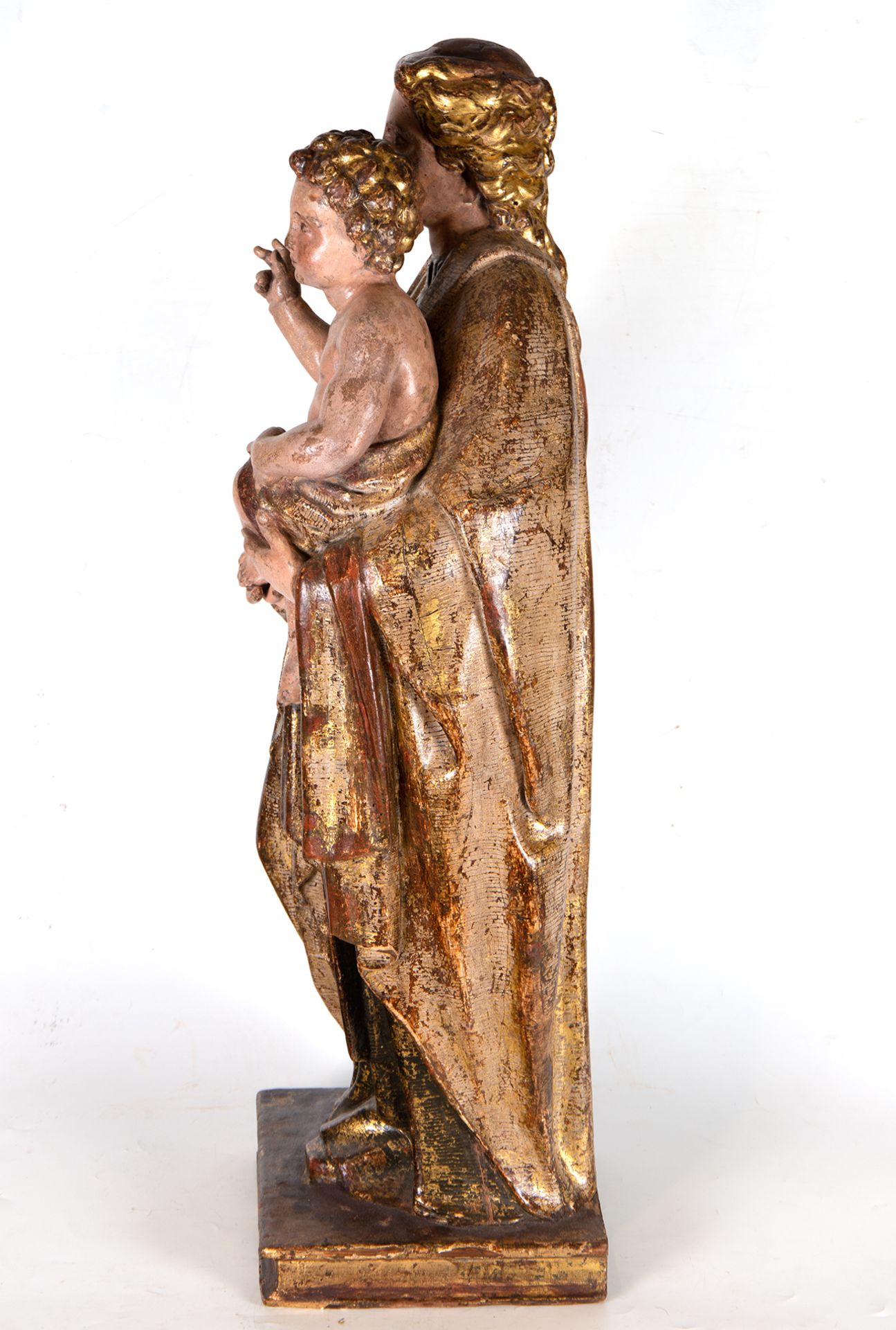 Virgin with Child, Castilian school of the 16th century, circle of the Master of Toro Esteban de Rue - Image 3 of 12